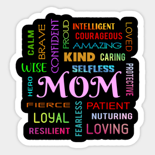 Unique Vibrant Mom Design - Mothers Day Sticker